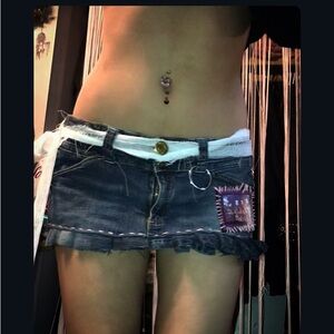 Denim Mini Skirt